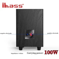 Ibass 100W Subwoofer Pasivo con Amplificador – Graves HIFI Coche