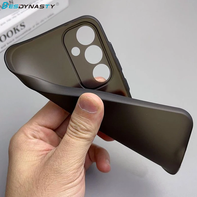 Funda translúcida ultrafina con armadura mate para Samsung S25FE S24 ULTRA S23 S22 S21 PLUS Note20 TPU Funda - imagen 3