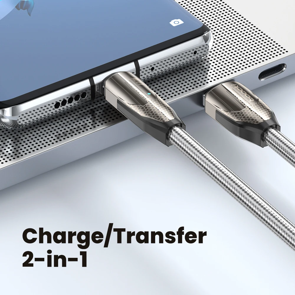 Toocki 6A Cable USB tipo C 100W carga rápida para Huawei P50 Mate50 Mate40 Nova Series Honor Xiaomi Realme Redmi POCO Cable de datos - imagen 4