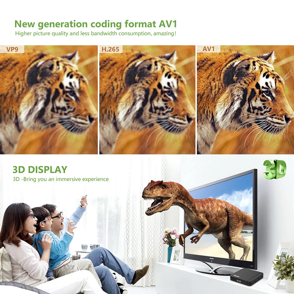 Tanix W2 Smart TV Box Android 11 Amlogic S905W2 4GB 64GB compatible con AV1 reproductor multimedia Wifi Dual TVBOX decodificador 32GB 2GB 16GB - imagen 4