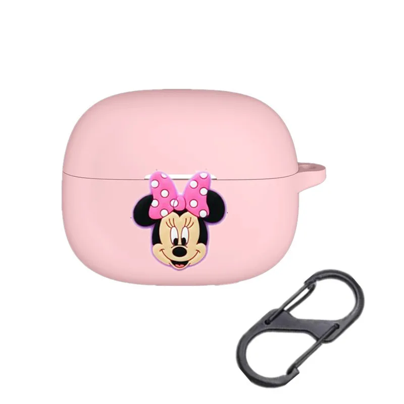 Funda de auriculares de dibujos animados de Disney para Redmi Buds 5 Pro / 6 Pro, caja de carga de auriculares inalámbricos de silicona, funda protectora con gancho - imagen 4