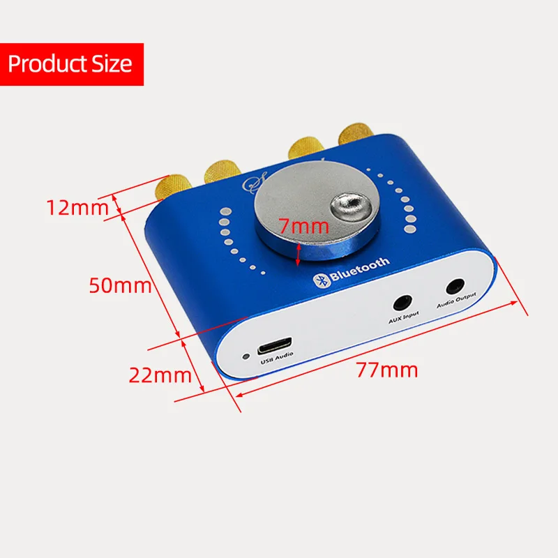 Amplificador Bluetooth 5.0 Clase D HiFi 200W – 12V/24V - imagen 4