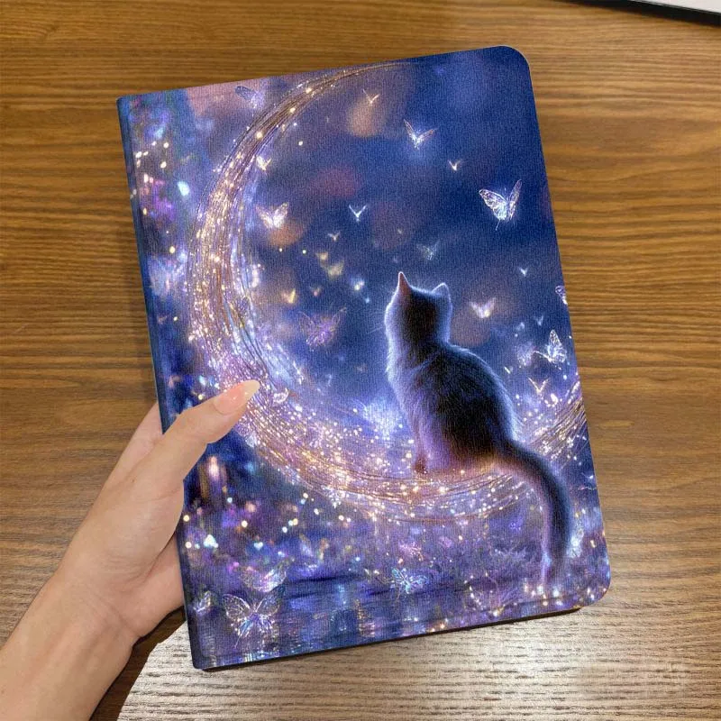 Funda para tableta Huawei MediaPad 3 12 Air SE M6 M5 Lite Pro 10,4 10,8 11 11,5 12,6 13,2 pulgadas 5G con dibujos de gatos brillantes - imagen 3
