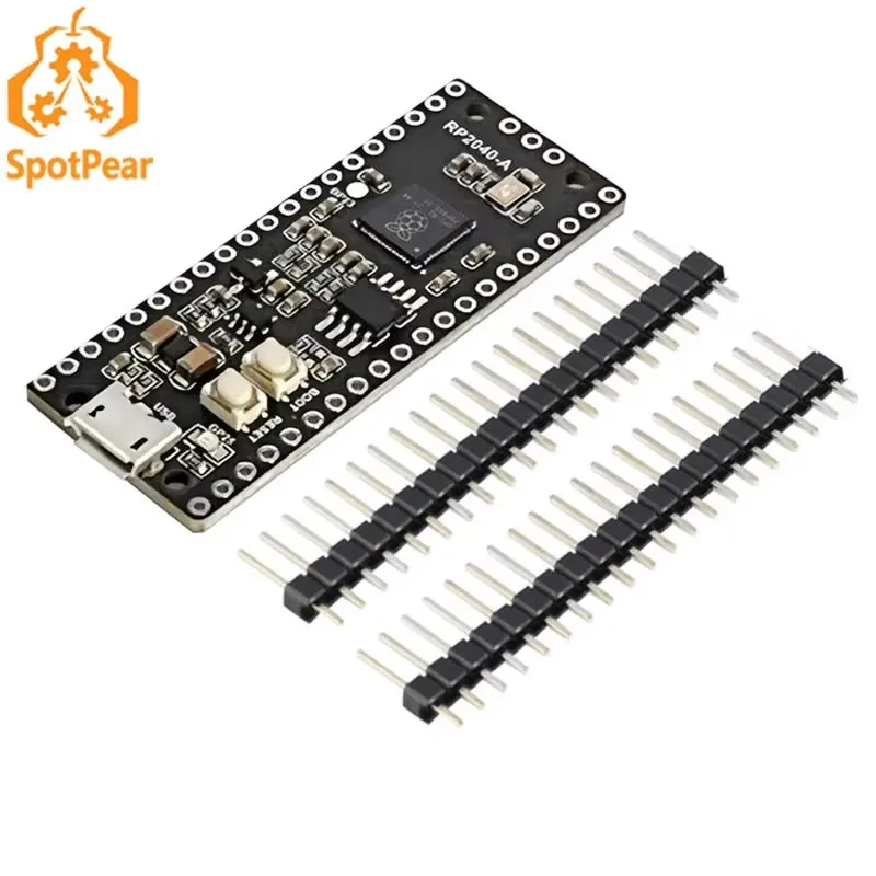 Placa de desarrollo de microcontrolador Raspberry Pi Pico RP2040-A, basada en procesador de doble núcleo RP2040