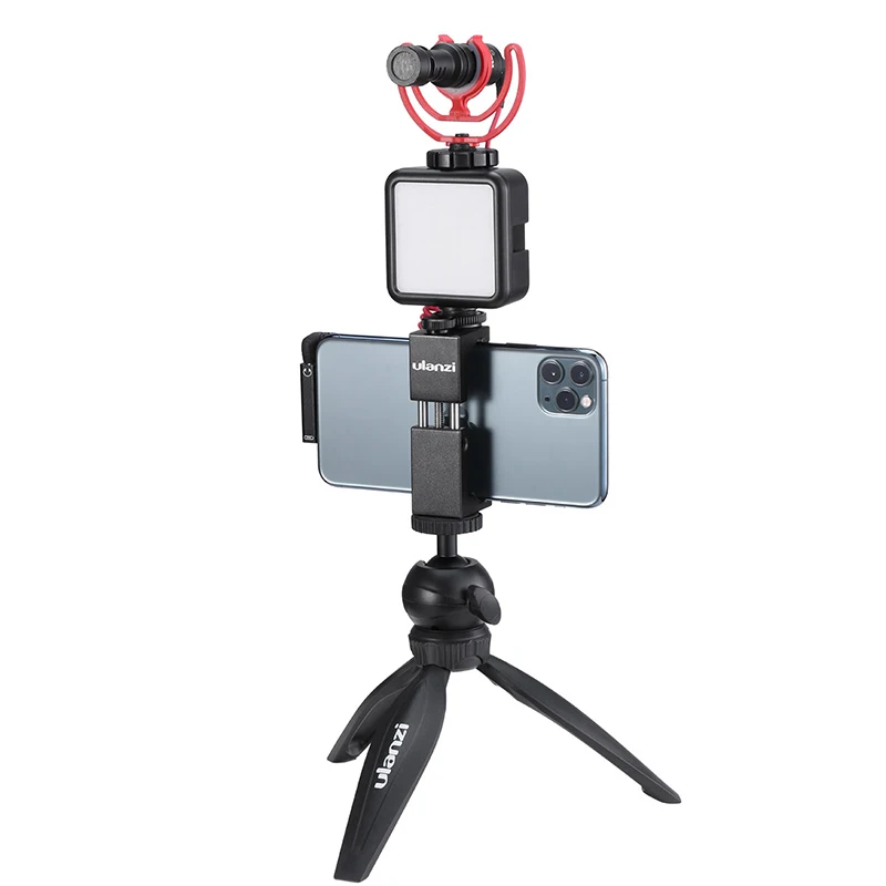 Ulanzi VL49 Luz de vídeo LED bicolor Luz Vlog regulable 2000 mAh con carga tipo C 3 Soporte de zapata fría para disparo en vivo - imagen 5