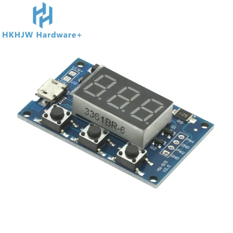 DC 5-30V Micro USB 5V potencia independiente PWM generador de 2 canales de doble vía Digital LED ciclo de trabajo Módulo de frecuencia de pulso - imagen 5