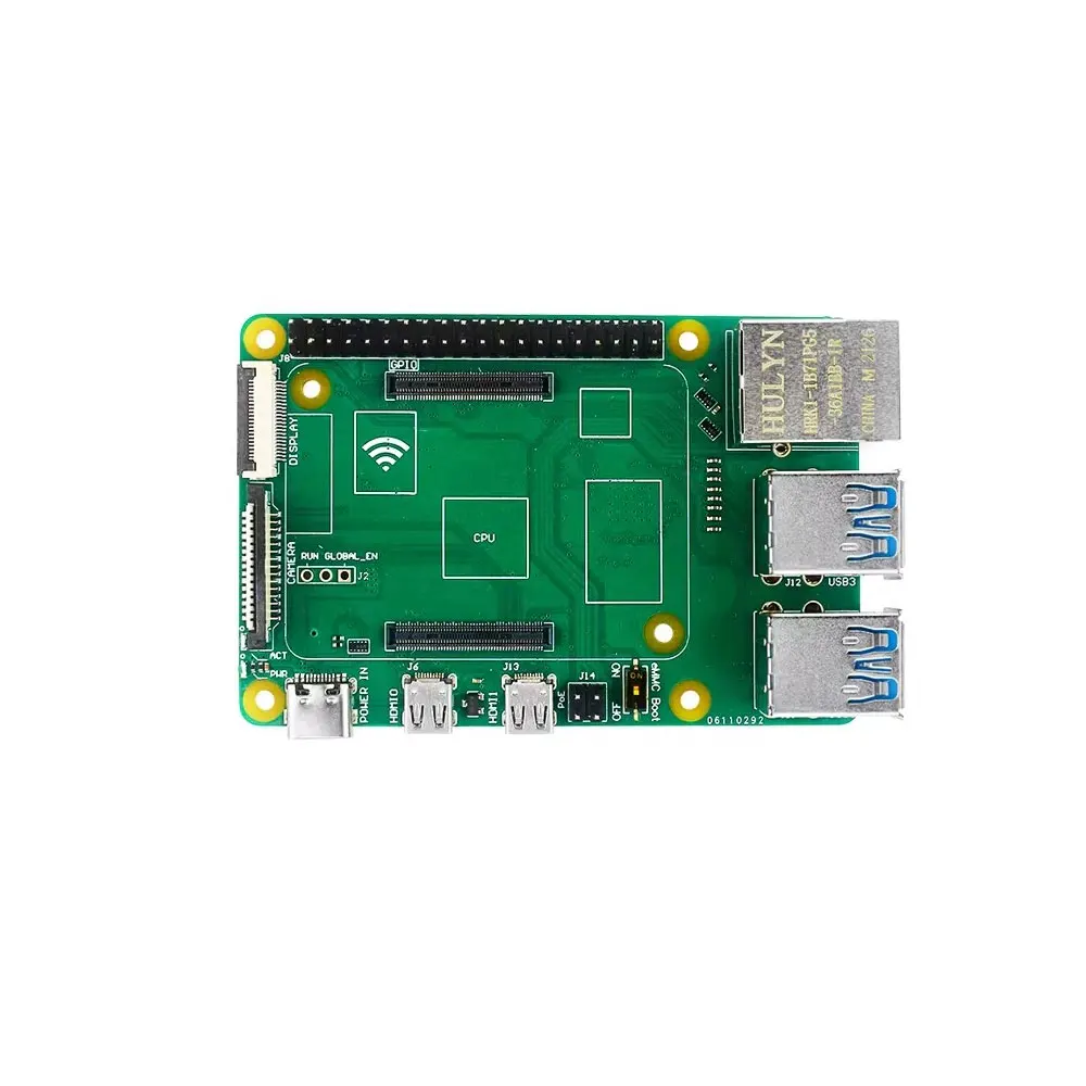 Placa adaptadora Raspberry Pi CM4 a PI4B, módulo de computadora 4, placa IO a 4USB3.0/PoE/CSI/DSI/Gigabit ETH/40 GPIO/ranura para tarjeta TF - imagen 2