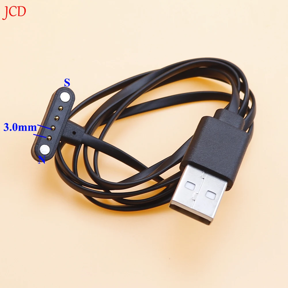 Reloj inteligente Universal en forma de T y pulsera, Cable de carga de datos magnético, cargadores de respaldo USB de 4 pines y 9mm, compatible con DM98 LemX10/DM20 - imagen 3