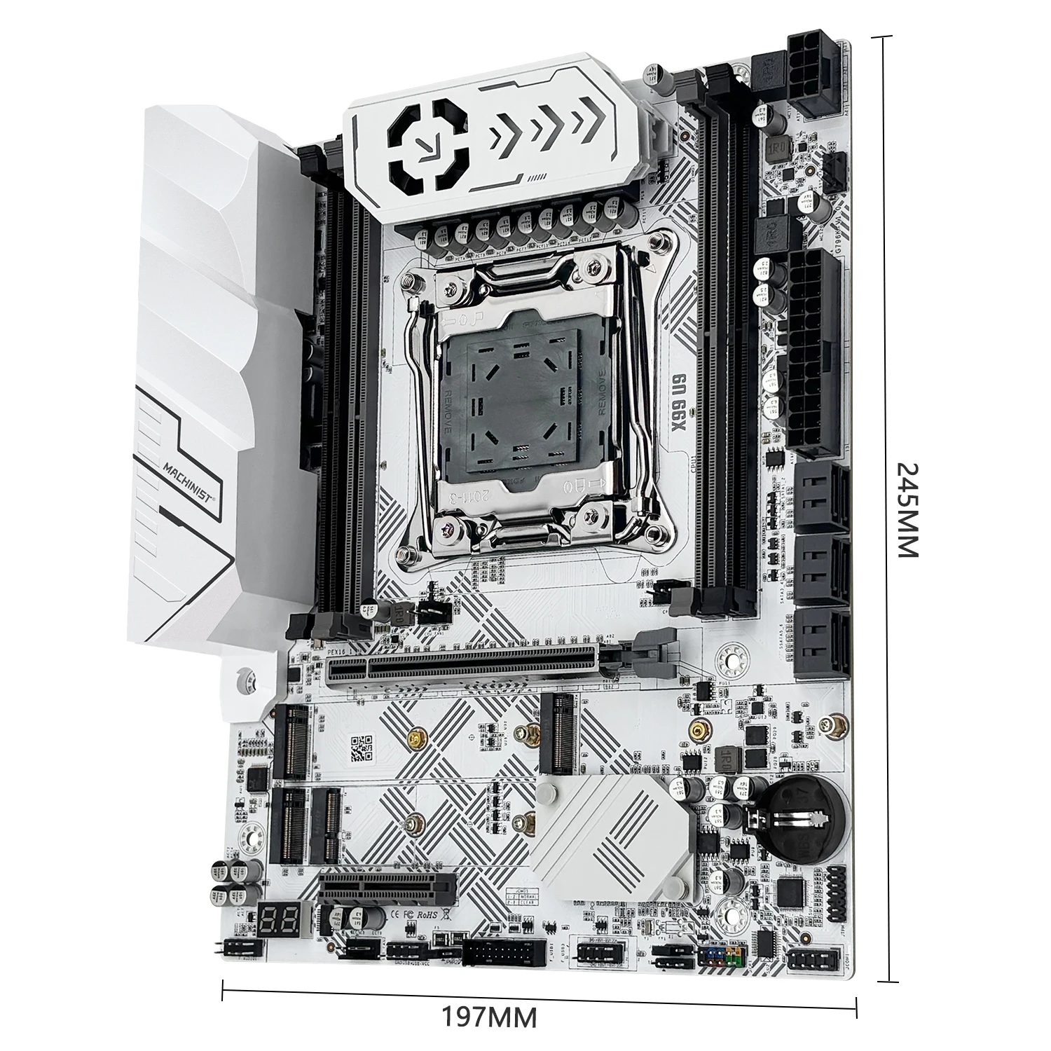 Placa base MACHINIST X99 U9 TPM2.0 con Intel Xeon E5 2696 V3 y DDR4 16GB RAM cuatro canales NVME M.2 * 3 USB3.0 - imagen 4
