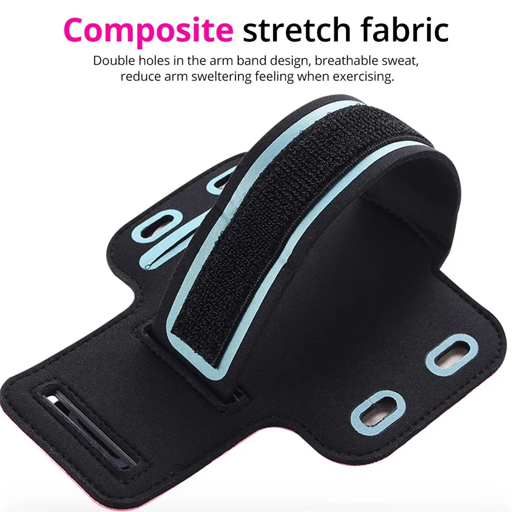 Funda con brazalete para deportes al aire libre, soporte para teléfono, nueva funda Universal para gimnasio, correr, Smartphone, funda con brazalete para iPhone, Samsung, Xiaomi, Huawei - imagen 5