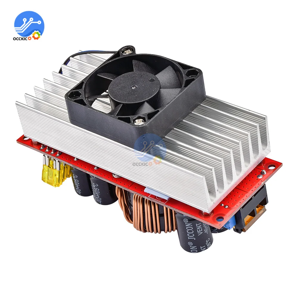 Convertidor de voltaje CC de 1800W, convertidor de refuerzo CV, módulo ajustable de aumento, fuente de alimentación de 40A, DC-DC, 10V -60V a 12V-90V, regulador - imagen 4