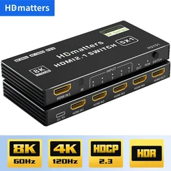 Splitter HDMI 2.1 120Hz 4K HDR – Mando a Distancia para PS5 Xbox