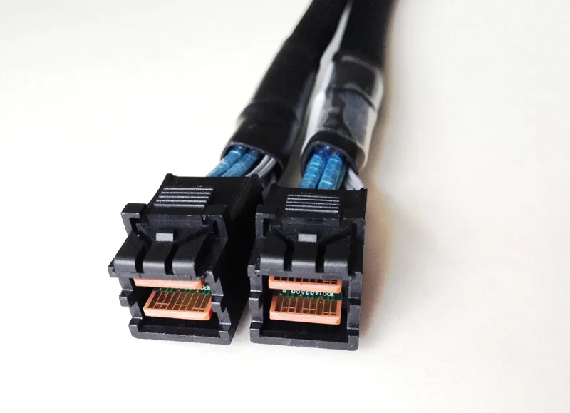 Mini Cable SAS HD SFF 8643, adaptador de Cable SFF-8643 interno SAS de 40cm a 8643 Molex para disco duro de ordenador - imagen 2