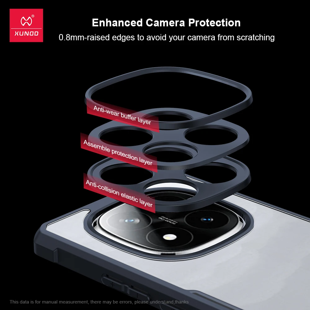Xundd para POCO X7 funda para POCO X7 Pro cubierta de teléfono transparente a prueba de golpes fundas protectoras de parachoques carcasa de lujo, para POCO - imagen 4