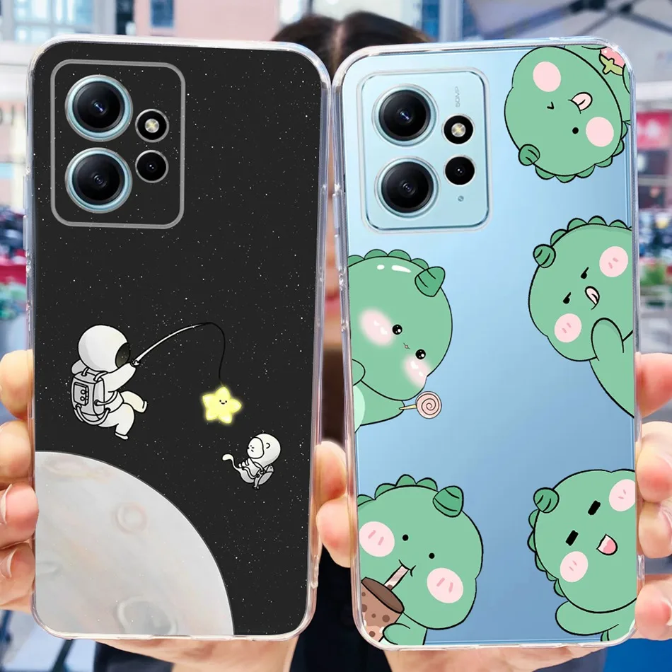Funda con dibujo de gato y flores para Xiaomi Redmi Note 12 4G, carcasa suave de silicona TPU para Redmi Note 12 4G, parachoques Global - imagen 5