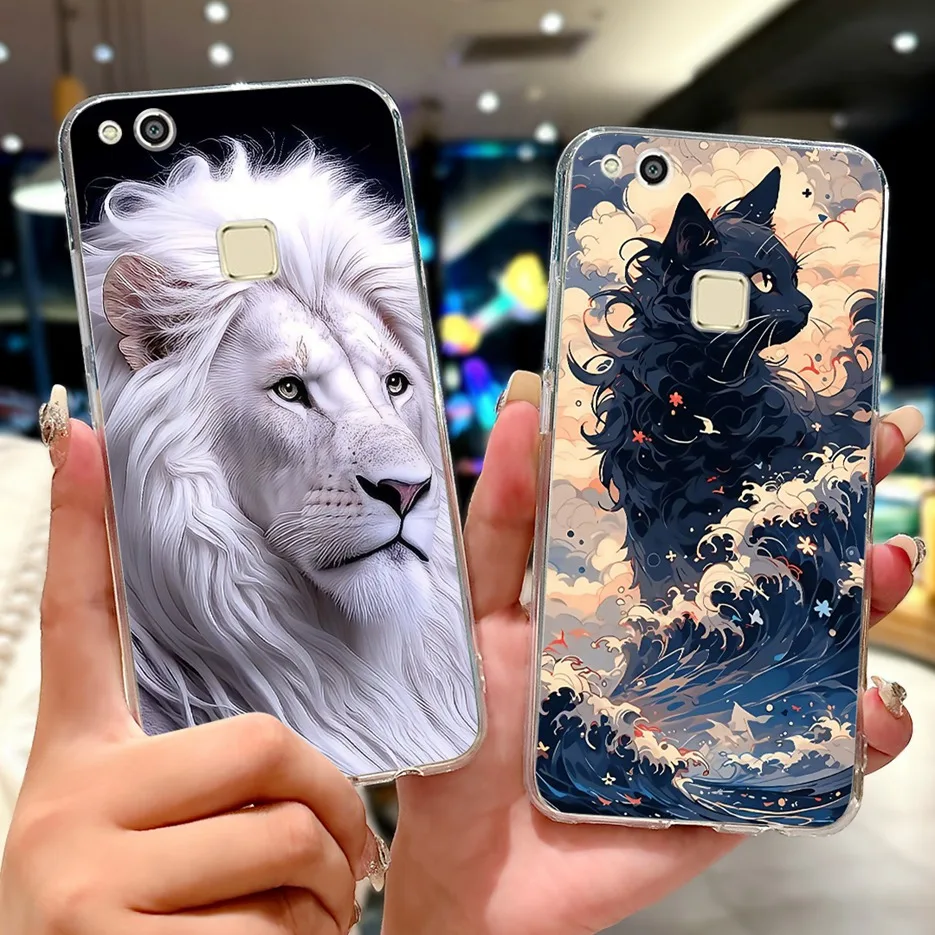 Para Huawei P10 Lite funda WAS-LX1 WAS-LX2 WAS-LX3 nueva moda funda pintada funda de silicona suave para Huawei P10 Lite P10Lite Fundas - imagen 2