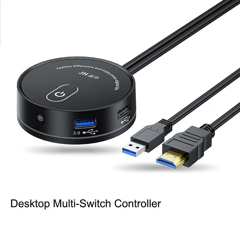 Jinghua-Interruptor de escritorio para ordenador, botón de extensión de alimentación externa, USB 3,0, Universal, para el hogar