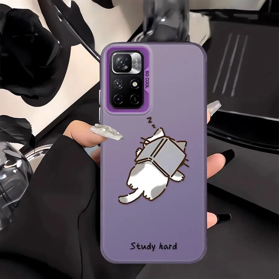 Funda trasera de teléfono para Xiaomi Mi 13T 11 Lite 12T Pro lindo perro gatito durmiendo - imagen 5