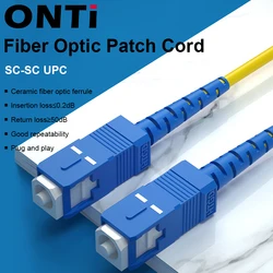 Cable Fibra Óptica Monomodo SC UPC Pigtail FTTH ONTi
