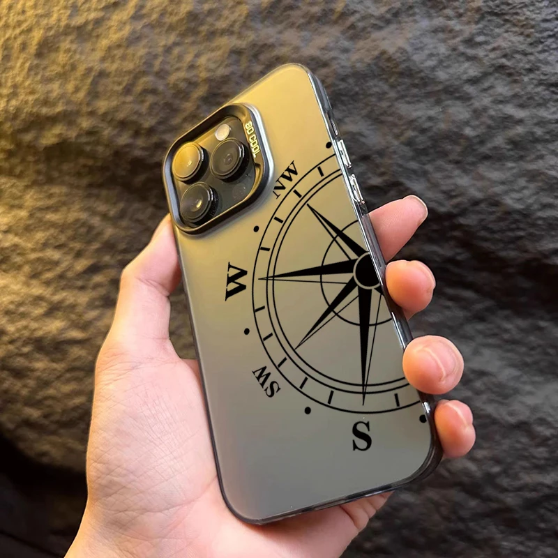 Funda de teléfono con brújula Vintage a la moda para Samsung Galaxy S25 S24 S23 Ultra 5G S22 Plus S21 FE A15 A35 A55 A34 A54 A36 A56 A52 - imagen 3