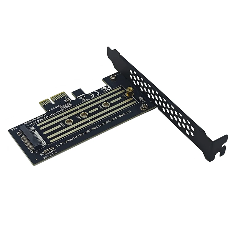 PCIE 5,0 X1 a M.2 NVME tarjeta de expansión Riser PCI Express X1 5,0 a M convertidor de llave M2 SSD adaptador compatible con 2230-2280 M.2 NVME SSD - imagen 3