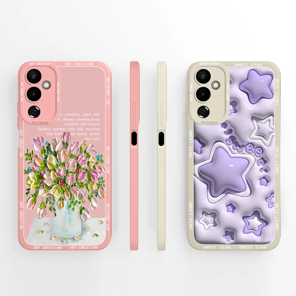 Funda de teléfono para Tecno Pova 4 Pro, funda trasera de protección de silicona líquida de estilo creativo estético para Tecno Pova4 4Pro, Fundas Capa - imagen 3