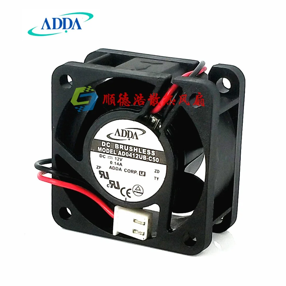 Ventilador de refrigeración con rodamiento de bolas dual, accesorio para ADDA AD0412UB-C50 DC 12V 0.14A 3 líneas 4020 4CM - imagen 2