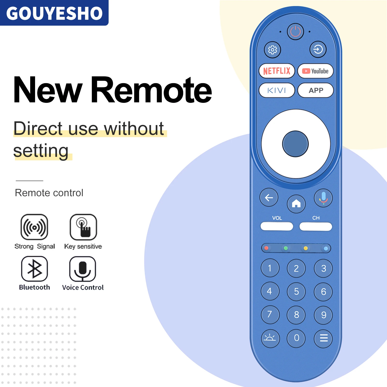 Mando a distancia para TV, nuevo mando a distancia para 55 ", UHD, KIVI 32, 43, 55U760QB, KidsTV