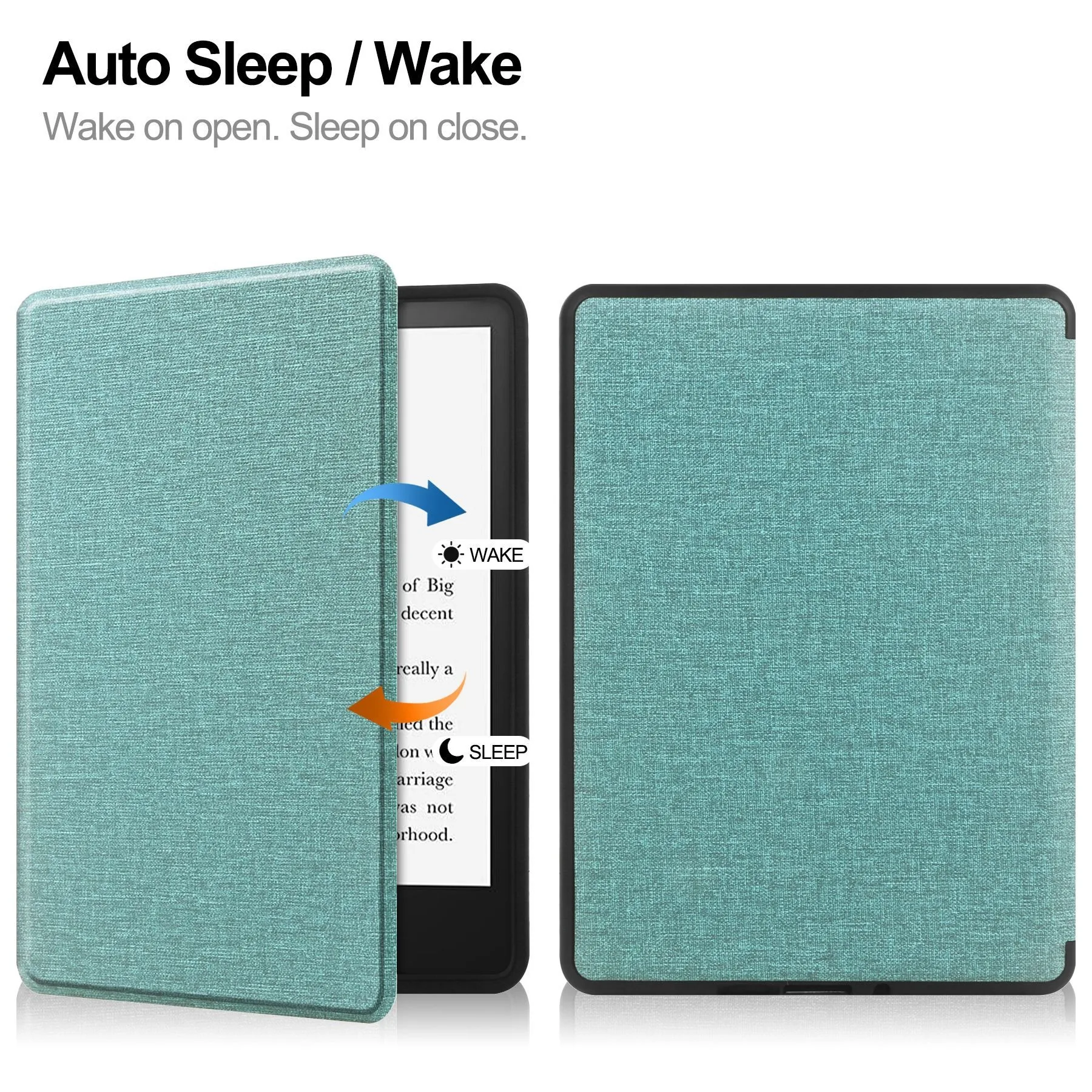 Funda eReader para Kindle Paperwhite 2024 (12a generación), funda Colorsoft de 7 pulgadas, carcasa protectora de TPU con encendido/apagado automático y soporte de mano - imagen 2