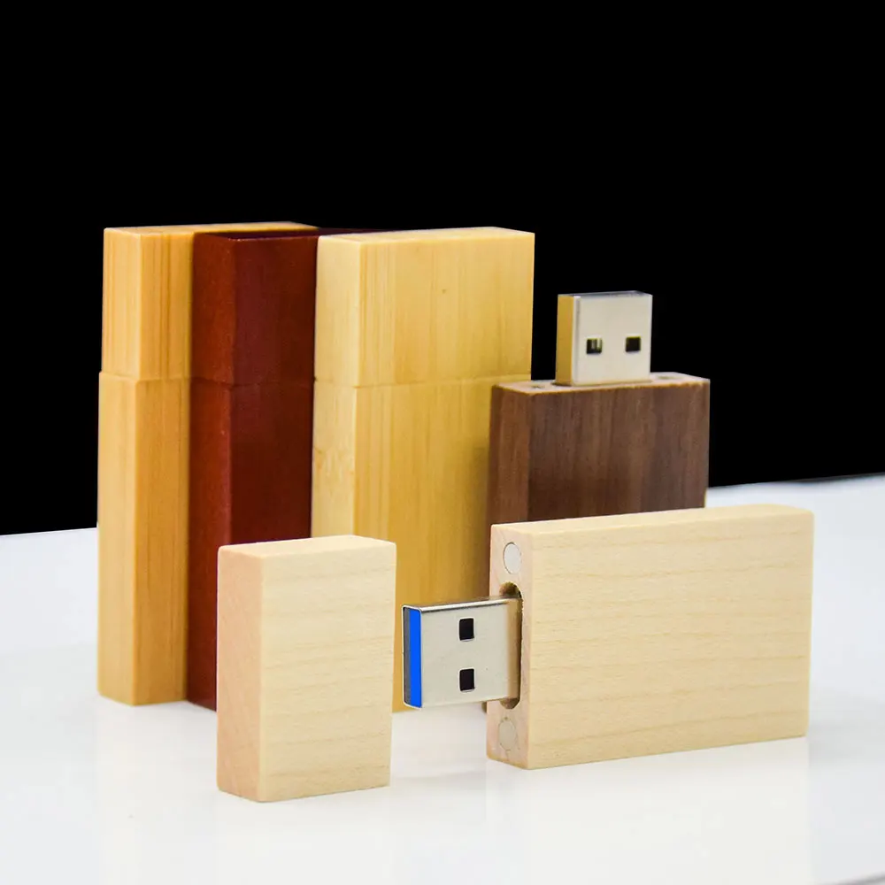 Unidad Flash USB 3,0 de alta velocidad, memoria de madera Natural, 64GB, 32GB, Redwood, 16GB, 8GB, fotografía de boda, regalo creativo - imagen 4