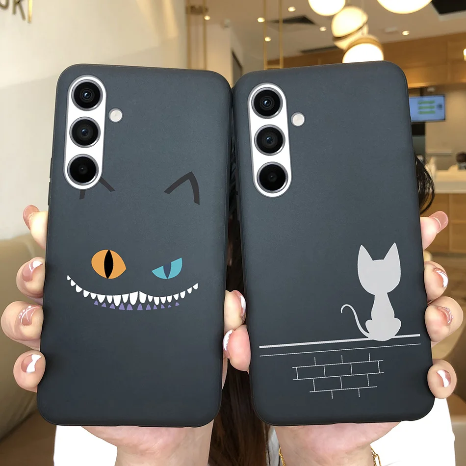 Funda trasera de silicona blanda para Samsung A54 5G, carcasa bonita de TPU para Samsung Galaxy A54 A 54, Funda de teléfono SamsungA54 - imagen 3