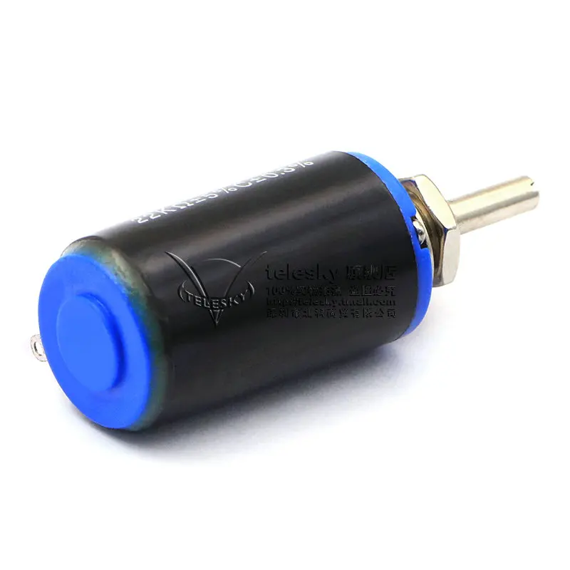 Potenciómetro bobinado de piezas, resistencia 1K, 2,2 K, 4,7 K, 10K, 22K, 47K, 100K, Ohm, 5/10 K, giro de precisión, perilla de potenciómetro de Dial, 1 WXD3-13-2W - imagen 3