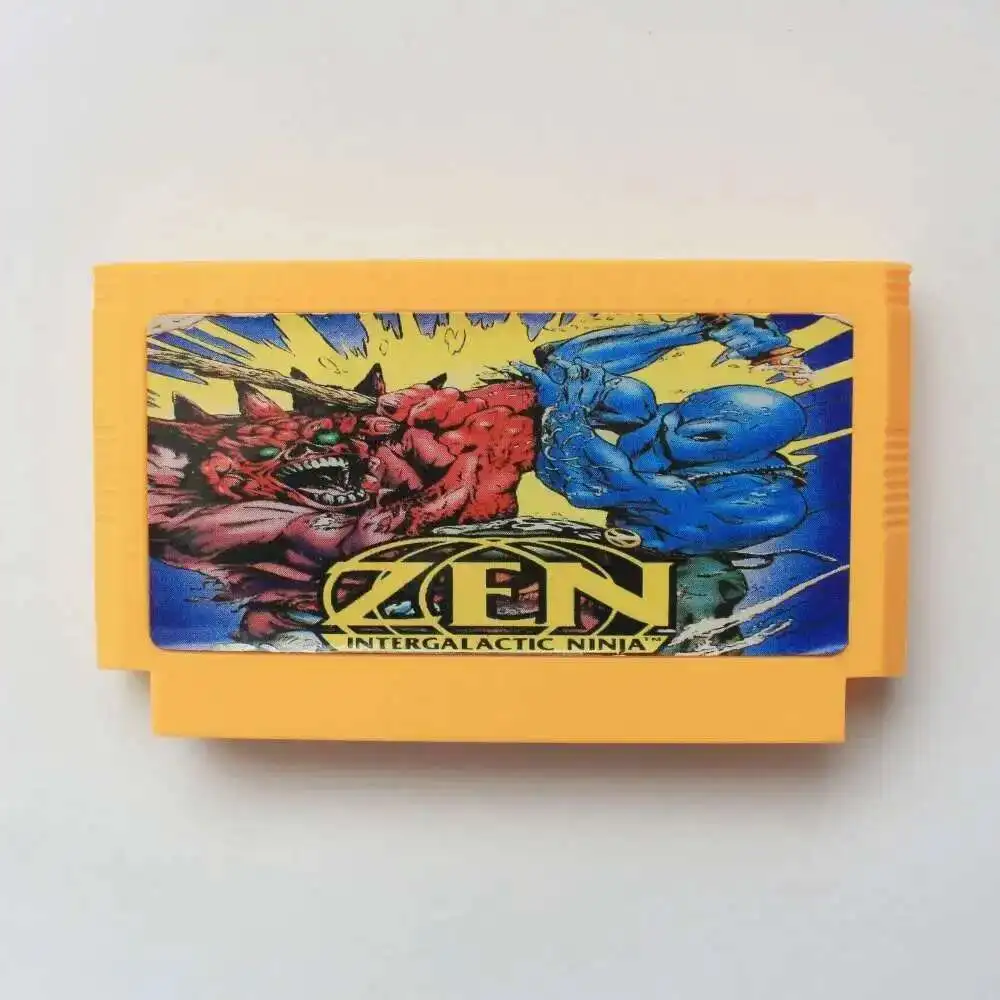 Tarjeta de juego Zen Intergalacttic Ninjia de 60 pines para reproductor de juegos Subor de 8 bits
