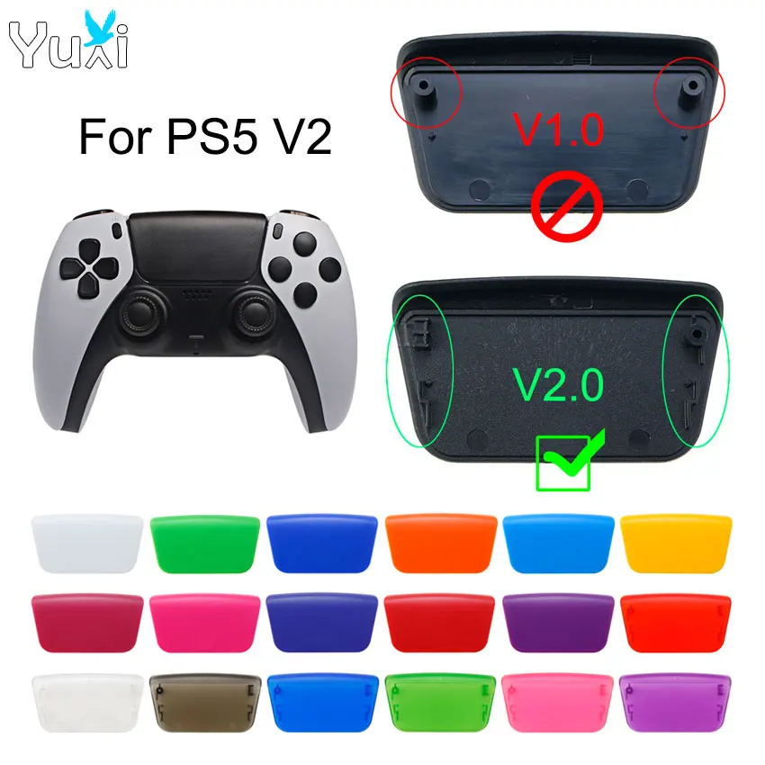 YuXi-panel táctil de plástico de repuesto para mando de PS5 V2 BDM-020, panel táctil personalizado, 2,0