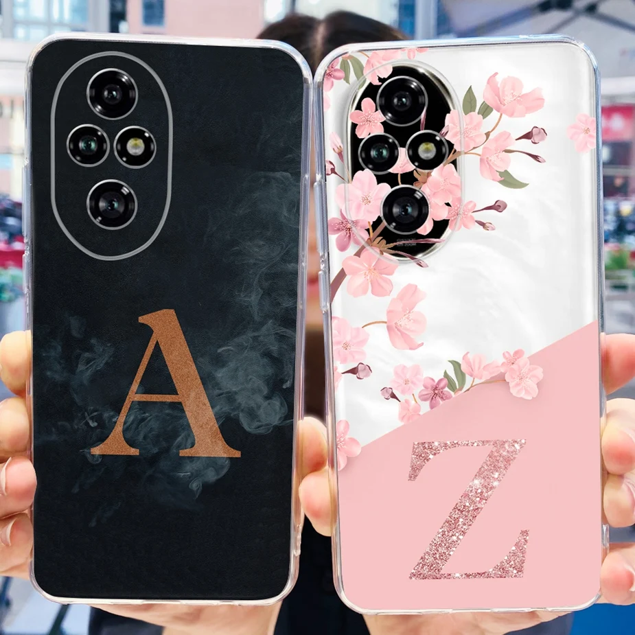 Para Honor 200 Pro funda nueva moda letras funda de teléfono de silicona suave para Honor 200 Lite Honor20 Pro ELP-AN00 funda trasera