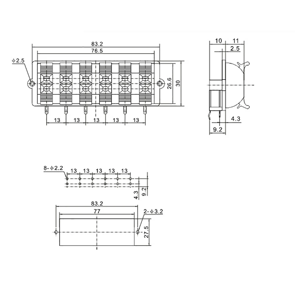 Conector Banana externo WP, amplificador de altavoz de 12 Pines, Clip de cable, enchufe de Audio WP12, interruptor de Terminal de resorte LED de 12 polos, 1 piezas - imagen 2