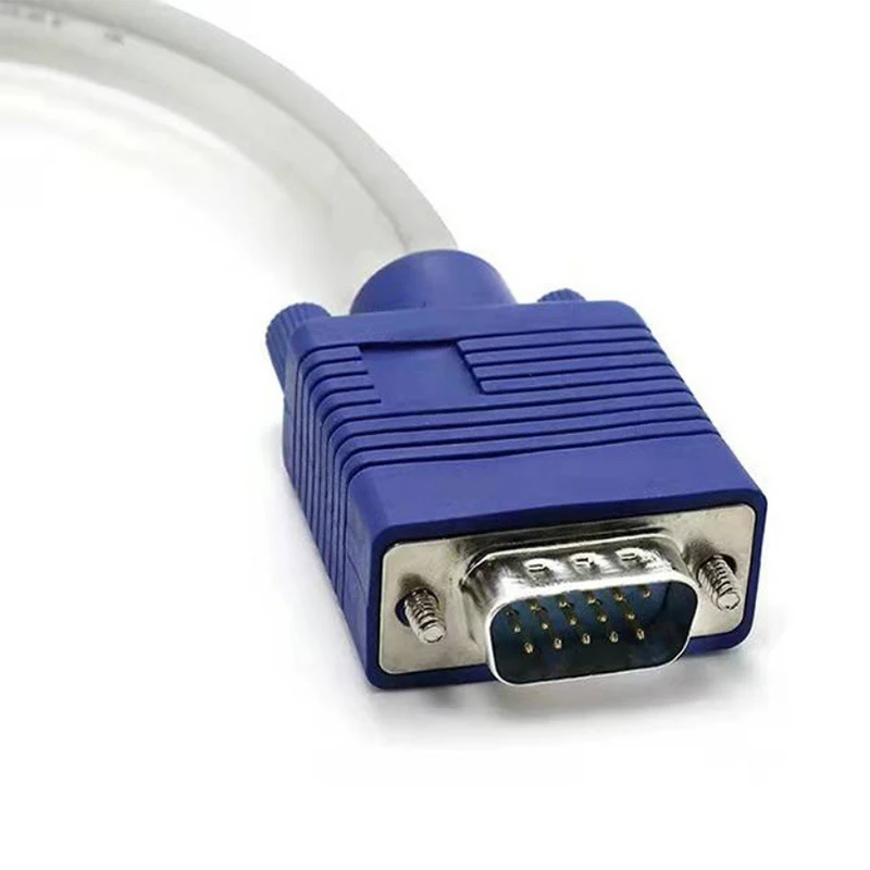 Divisor de Cable VGA de 1 a 2, 15 pines VGA macho a VGA hembra, adaptador de Cable de dos puertos, divisor de Monitor VGA - imagen 5