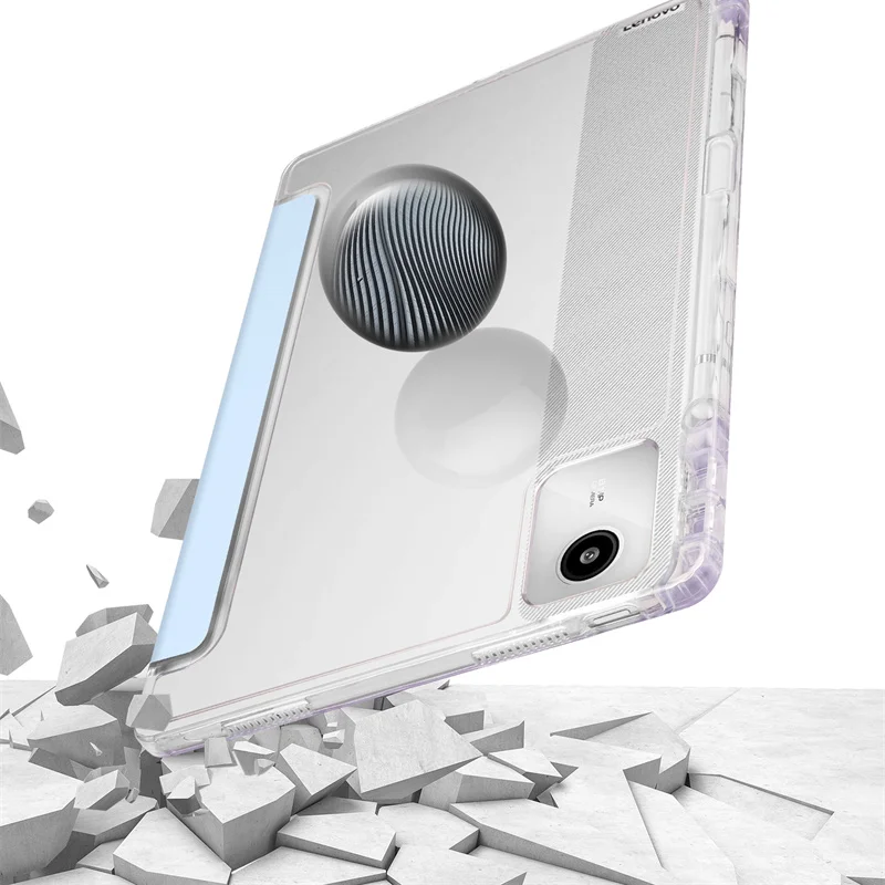 Funda para Honor Pad 10 con portalápices, funda dura trasera transparente acrílica de cuero PU triple para tableta Honor Pad 10 de 12,1 pulgadas - imagen 5