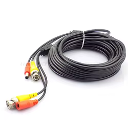 Cable BNC CCTV para cámara conector CC macho y vídeo DVR