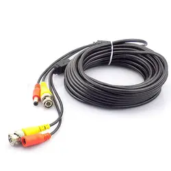 Cable BNC CCTV para cámara conector CC macho y vídeo DVR