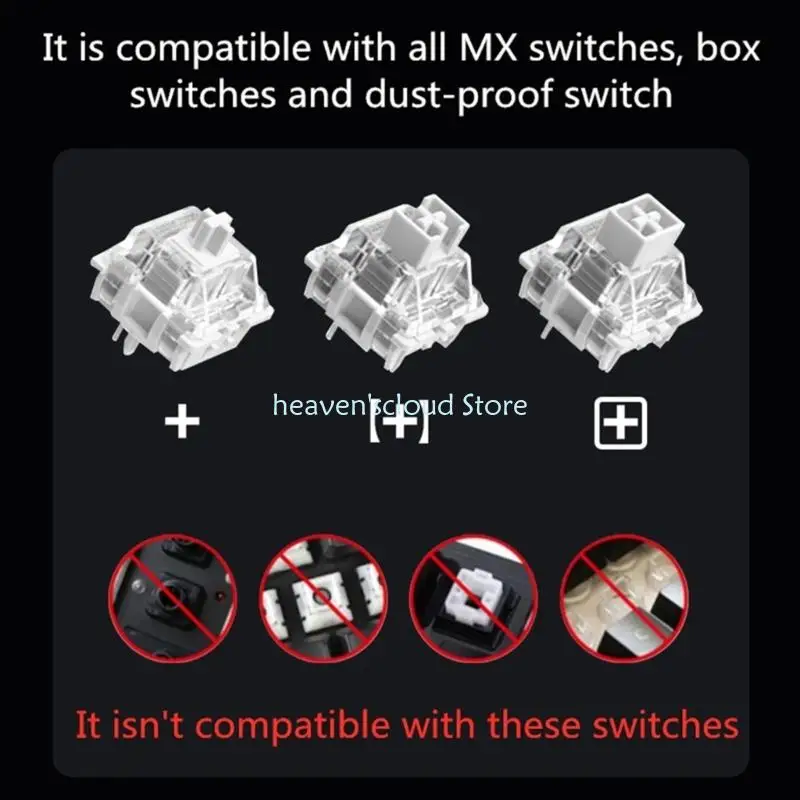 Teclas cómodas Y88B, sublimación tinte, escritura suave, juego teclas retroiluminadas 119 teclas - imagen 3