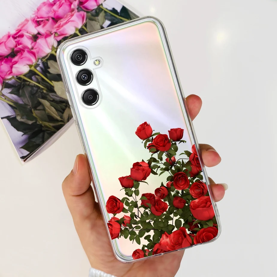 Un teléfono celular con fondo de rosa