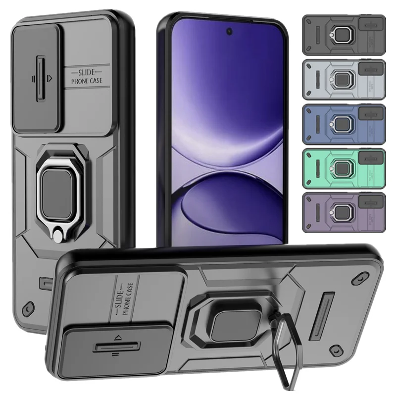 Armadura Funda a prueba de golpes para Xiaomi Poco F7 5G cubierta protectora anillo soporte magnético Coque Fundas Capa