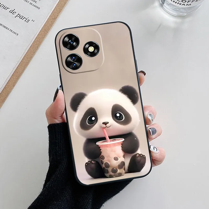 Para Oukitel C51 Funda C 51 Linda moda Panda flor Funda de silicona suave delgada Funda para Oukitel C51 OukitelC51 parachoques - imagen 5