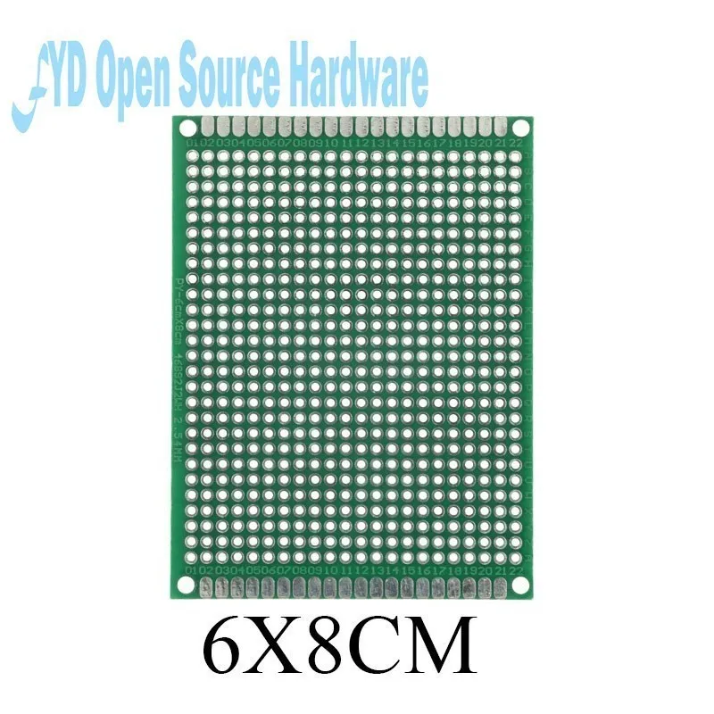 2x8 3x7 4x6 5x7 6x8 7 7x9 8 8x12 9 9x15cm verde PCB doble panel de tablero de prototipo Universal Kit de Protoboard - imagen 4