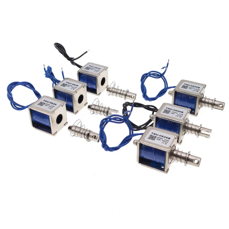 Electroimán Lineal 20N – Carrera 10mm 12V/24V Pull Push