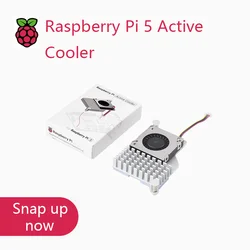 Raspberry Pi 5 Enfriador Activo Oficial con Disipador de Aluminio