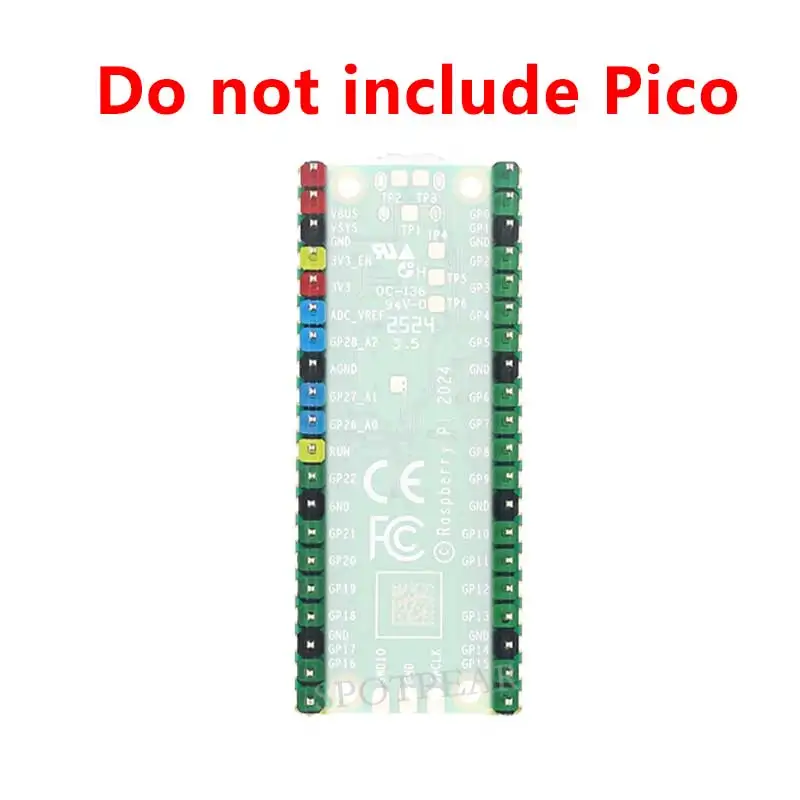 Raspberry Pi Pico 2 cabezales de pines GPIO coloridos para placa de desarrollo Pico2/Pico2W RP2350 - imagen 2