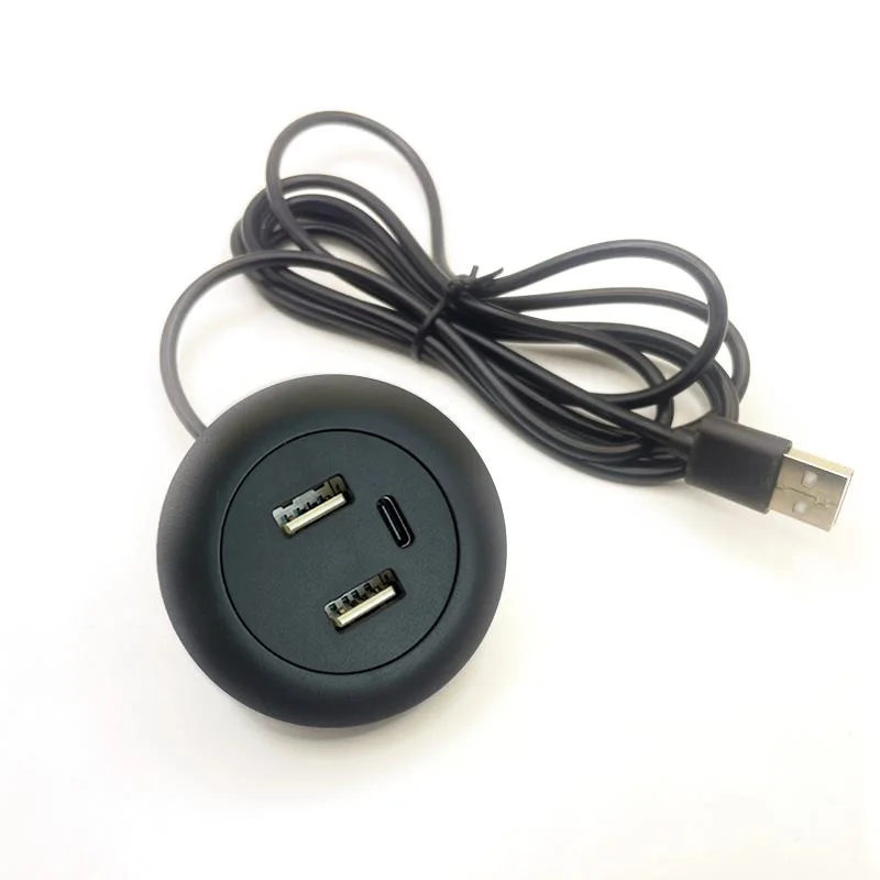 Base Cargador Escritorio con USB-C y USB-A – Oculta Cables - imagen 4
