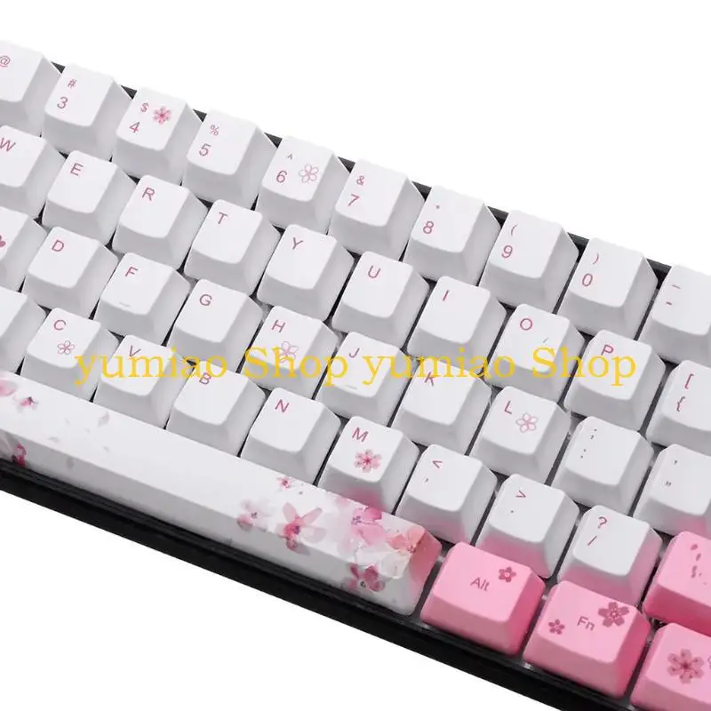 587b 71 Key Cherry Blossom OEM Perfil Perfil Sublimation para teclado mecánico MX - imagen 4